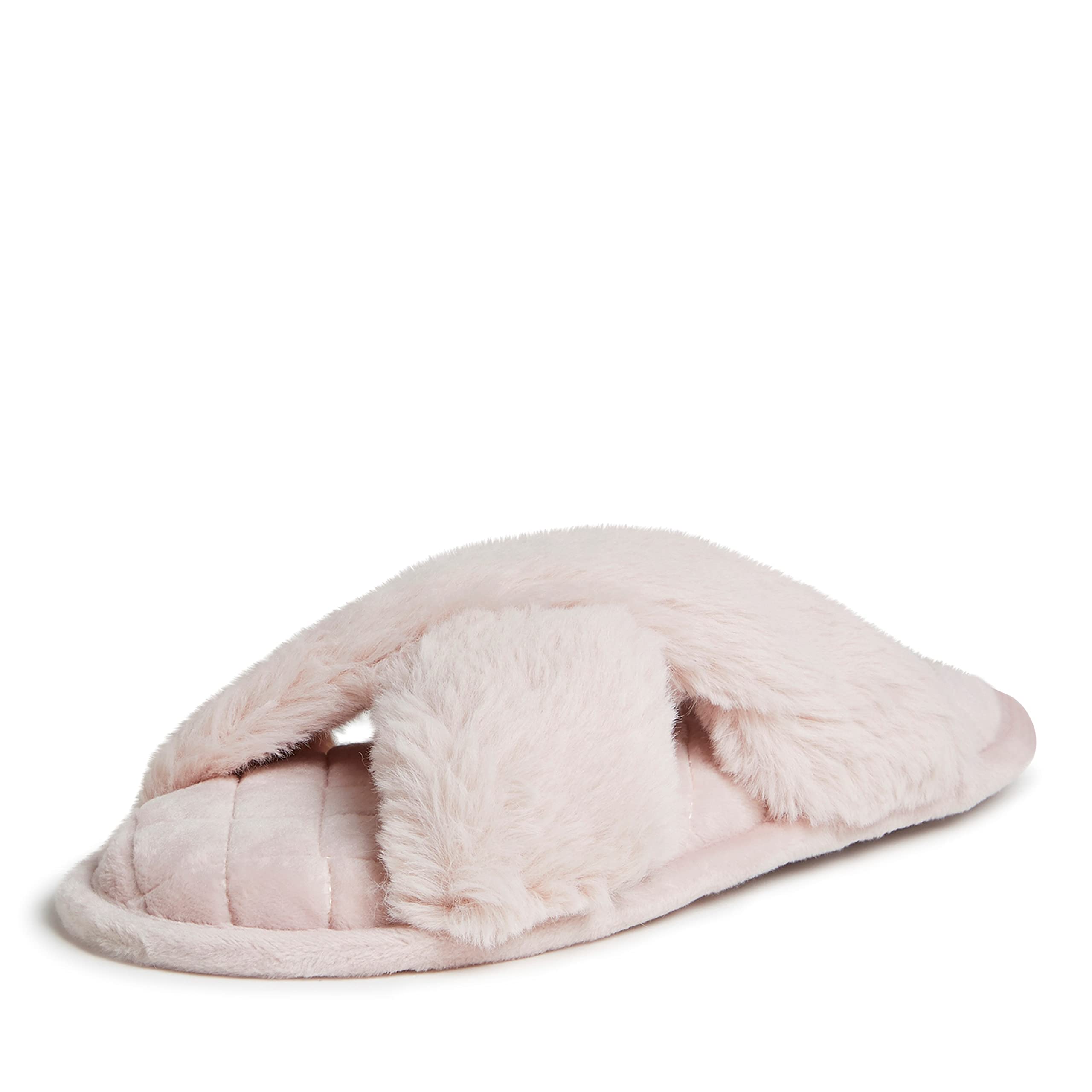 Photo 1 of (MEDIUM) (BAGGED) Dearfoams Womens Slide Slipper, Dusty Pink, Medium