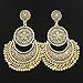 RechicGu Vintage Gold Ethnic Bali Jhumka Jhumki Lotus Mexico Gypsy Dangle Earrings Traditional Ear Studs with Gift Box