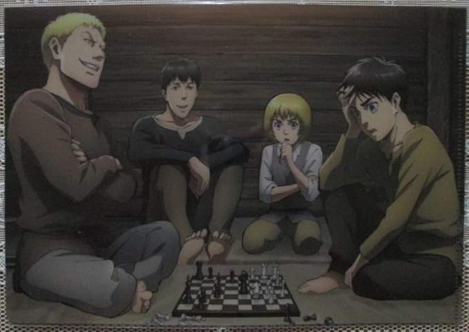 Amazon Co Jp 進撃の巨人 マガジン 付録 クリアファイル エレン アルミン ライナー ベルトルト チェス ホビー 通販