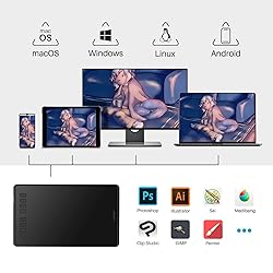 HUION Inspiroy H950P Drawing Tablet, 8x5 inch