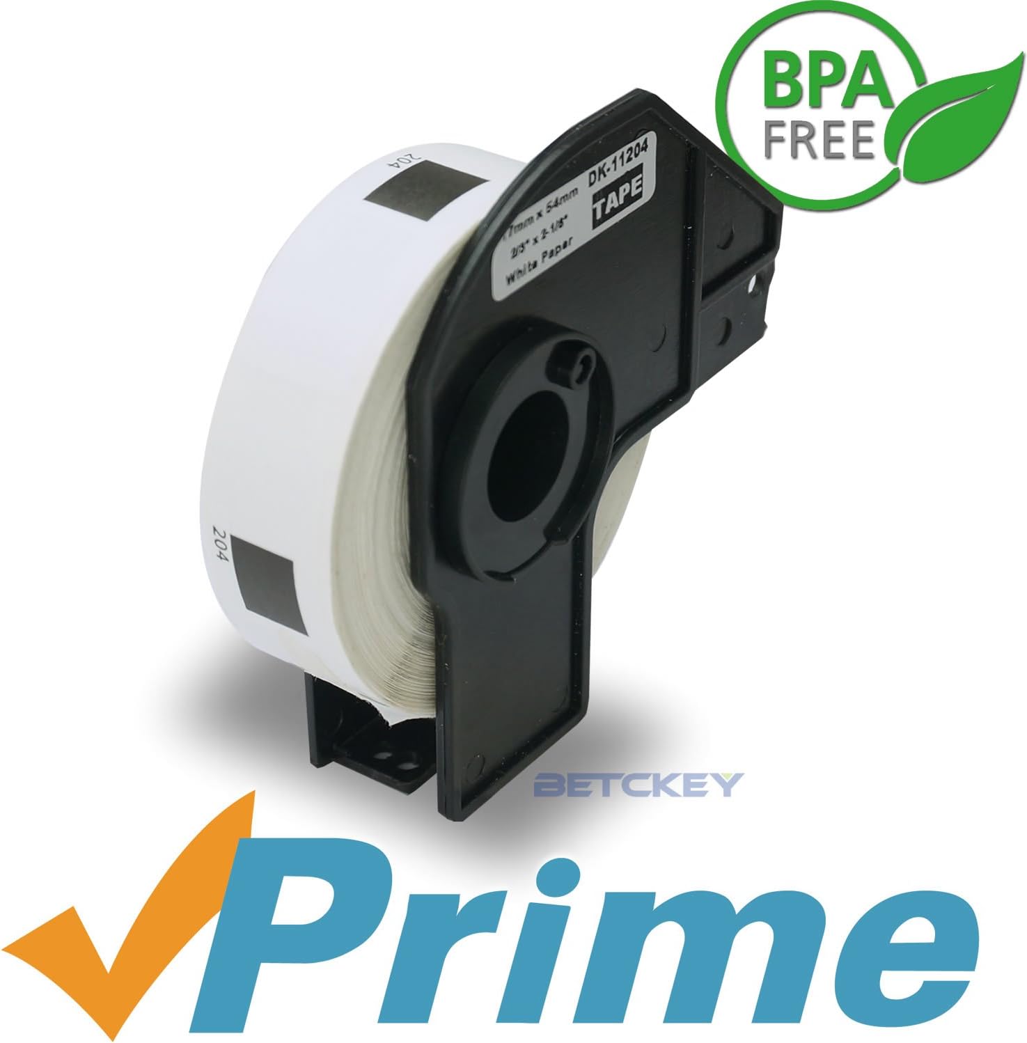 BETCKEY - 1 Roll DK-11204 Labels, 17mm x 54mm, 400 Multi Purpose Labels Compatible with Brother QL Label Printers - Image 3