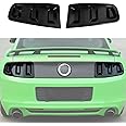RT-TCZ Tail Light Lamp Cover Guard Trim Frame Bezels Decoration Accessories for Ford Mustang 2013 2014(Smoke Black)