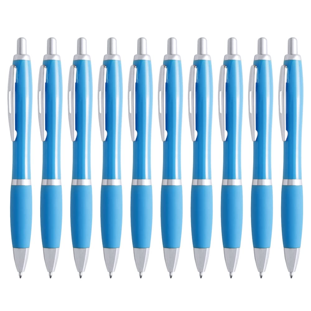 presents & more Ballpoint Pen, Light Blue, Pack of 10