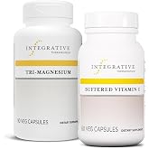 Integrative Therapeutics Bundle with Buffered Vitamin C 1,000 mg, 60 Capsules &amp; Tri-Magnesium, 90 Capsules - Buffered Vitamin C for Antioxidant Support* - Tri-Magnesium for Heart &amp; Bone Health*