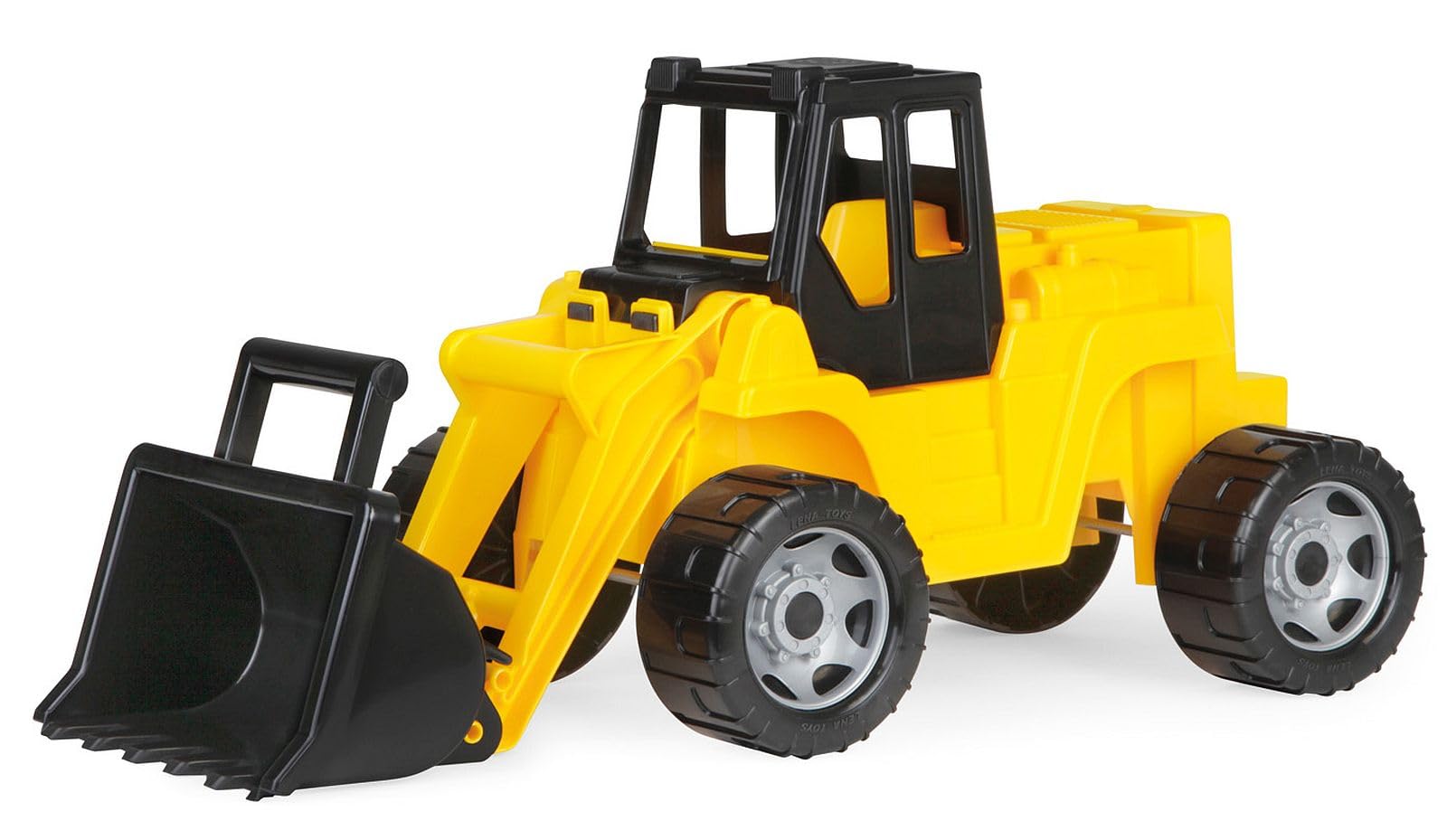 Lena 02048 - Sturdy Giant shovel loader, Giga Trucks front-end loader with operating handle, loading vehicle for children from 3 years of age