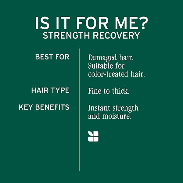 BIOLAGE STRENGTH RECOVERY CONDITIONER – MOISTURIZES & STRENGTHENS DAMAGED HAIR, SOFTNESS & SHINE, OLIVE SQUALANE & VEGAN PROTEINS, PARABEN-FREE, VEGAN, 7.9 FL OZ, PACKAGING MAY VARY