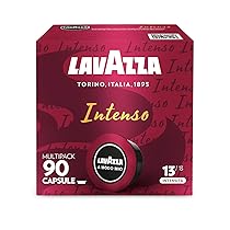 Lavazza A Modo Mio Espresso Intenso, 90 Capsule Caffè, per un Espresso con Note Aromatiche di Cacao e Spezie, Arabica e Robusta, Intensità 13, 13, Tostatura Media, Confezione da 36 e 54 Capsule