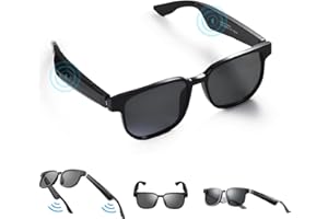 DYOATO Smart Glasses with Bluetooth Speaker,Open Ear Smart Audio Glasses Outdoor Smart Glasses UV Protection for Men & Women Unisex 09