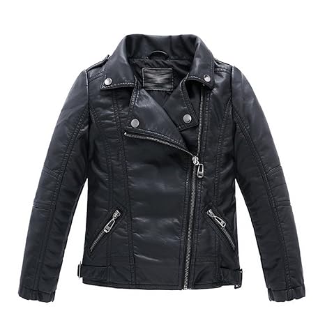 LJYH Kinderkragen motorrad KUNSTLEDER mantel Jungen Leder jacke