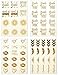 Happy Magnolia 119 pc Bachelorette Party Tattoos/Bride Tattoos (8 Sheets) Perforated Temporary Metallic Gold Tattoos Quick Bridal Shower Party Favor Decorations: Bride, Bridesmaid, Funny (119 count)
