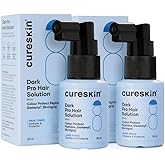 Cureskin Anti Gray Hair Serum | Gradually Reduces Gray Hair on Head & Beard Without Dye | Restores Natural Hair Colour in 4 months with Peptide-52 (1.01 Fl Oz (Pack of 2))