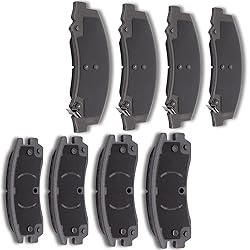 cciyu D1159 D698 8pcs Front & Rear Ceramic Brake