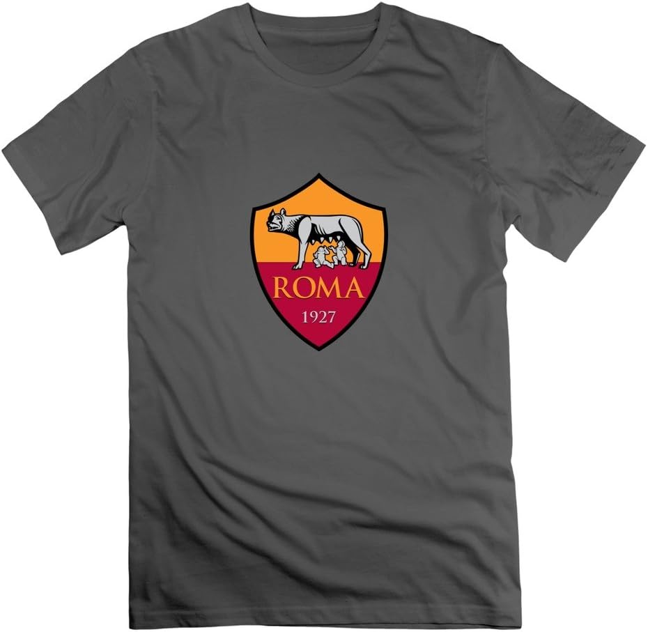 Short-Sleeve A.s. Roma Logo T-Shirt For Mens XL DeepHeather