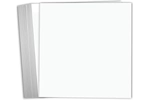 Hamilco White Cardstock Scrapbook Paper 12x12 65lb Card Stock – 25 Pack
