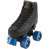 Riedell RW Wave Junior Roller Skates for Boys and Girls | Indoor Rink Quad Skates for Boys and Girls, Padded Liner and Full-Precision Bearings, High-Top Ankle Support
