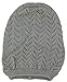 D&Y Women's Loose Knit Lightweight Chevron Pattern Beanie/Skull Cap (One Size)