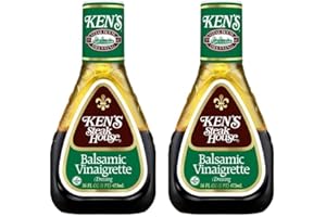 KEN'S STEAK HOUSE Ken’s Steakhouse Dressing, Balsamic Vinaigrette Dressing, Gluten Free Dressing for Salads or Marinades, 16 FL OZ Bottle (16 Fl Oz (Pack of 2))