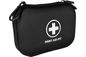 GHFY First Aid Kit 196 Piece Waterproof Hard Shell Portable Survival Kit for Home, Camping, Cars, Hiking, Travel, Outdoor, Adventure Emergency Medical Kits (Black)