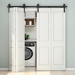 CCJH 6.6FT/80'' Bi-Folding Barn Door Hardware