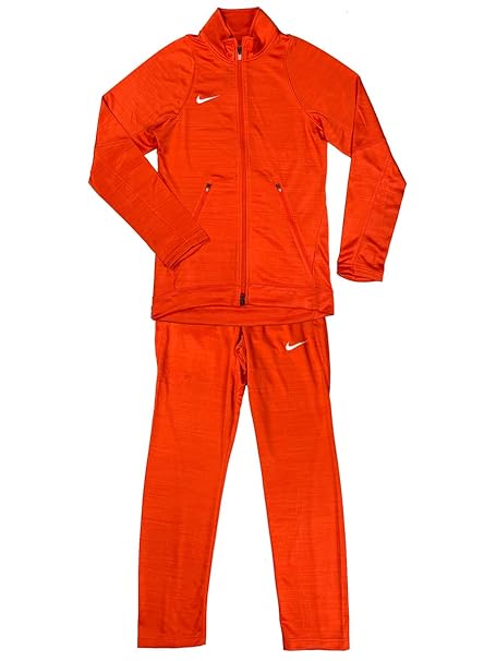 orange nike jogging suit
