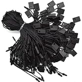 Renashed Hang Tag String Black 7" 1000Pcs Nylon Snap Lock Pin Loop Fastener Hook Ties Easy and Fast to Attach