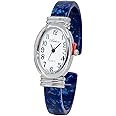 Blekon Collections Women's Round, Oval, Rectangle Case Shapes Acrylic Tortoise Shell Color Design Cuff Bangle Watch