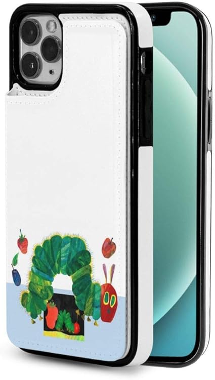 Amazon はらぺこあおむし 3 Puレザー製 カバー Phone 12 Phone 12 Pro Max Phone 12 Mini用 マグネットクラスプ設計 財布型 ケース 背面カード入れ スマートフォンケース ソフトpu Tpu素材 レザーカバー カメラー保護 衝撃吸収 耐傷性 キズ防止 保護 カバースタンド機能