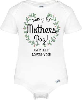 Download Amazon.com: FUNNYSHIRTS.ORG Happy 1st Mother's Day Camille ...