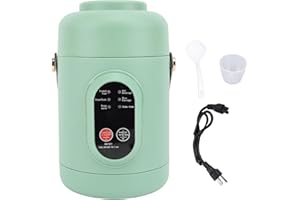 TOPINCN 500W Cooking Portable Electric Pot Mini Stainless Steel Multifunction Cooker, Mini 800ml Electric Pot Compact Design 