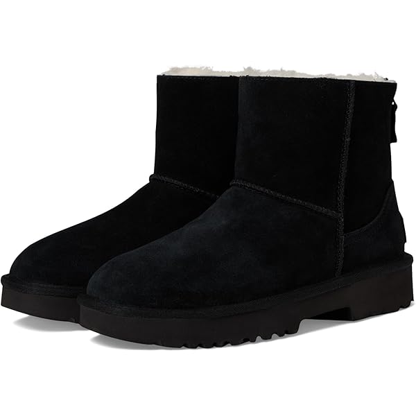 Amazon.com | UGG Women's Classic Boom Boot Ankle, Black, 12 M US