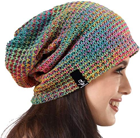 PGTEN Women's Knit Slouchy Beanie Baggy Skull Cap Turban Winter Summer Beret Hat
