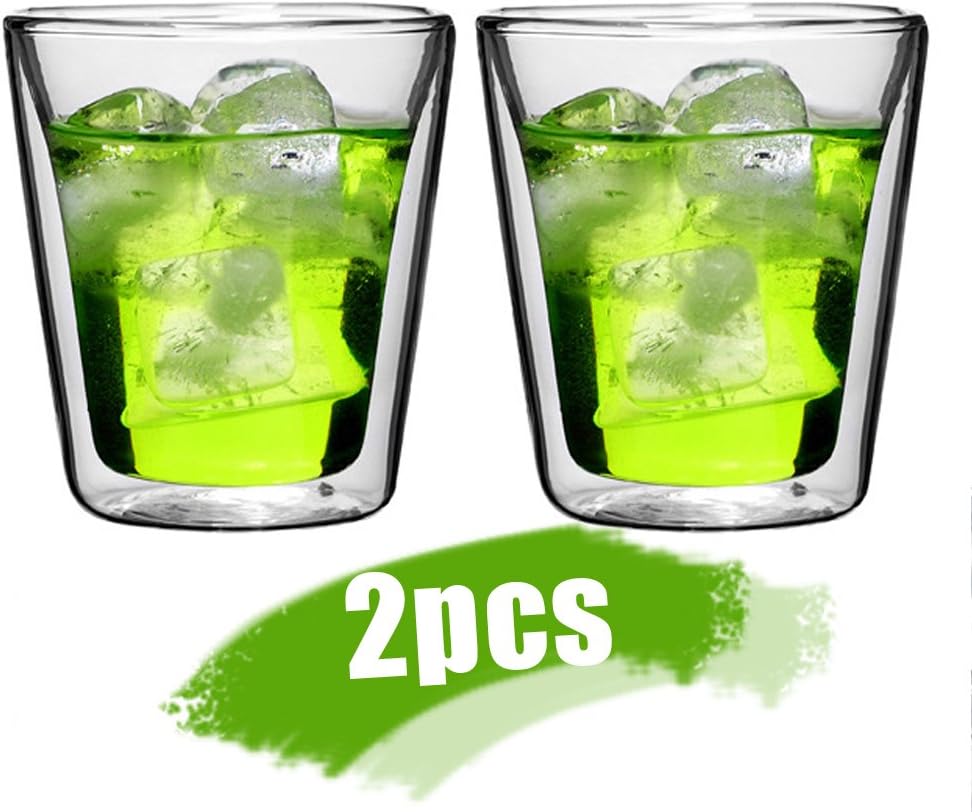 Home tea 2 pieces Egg Shape Double Wall glass cup Coffee mug tea cup