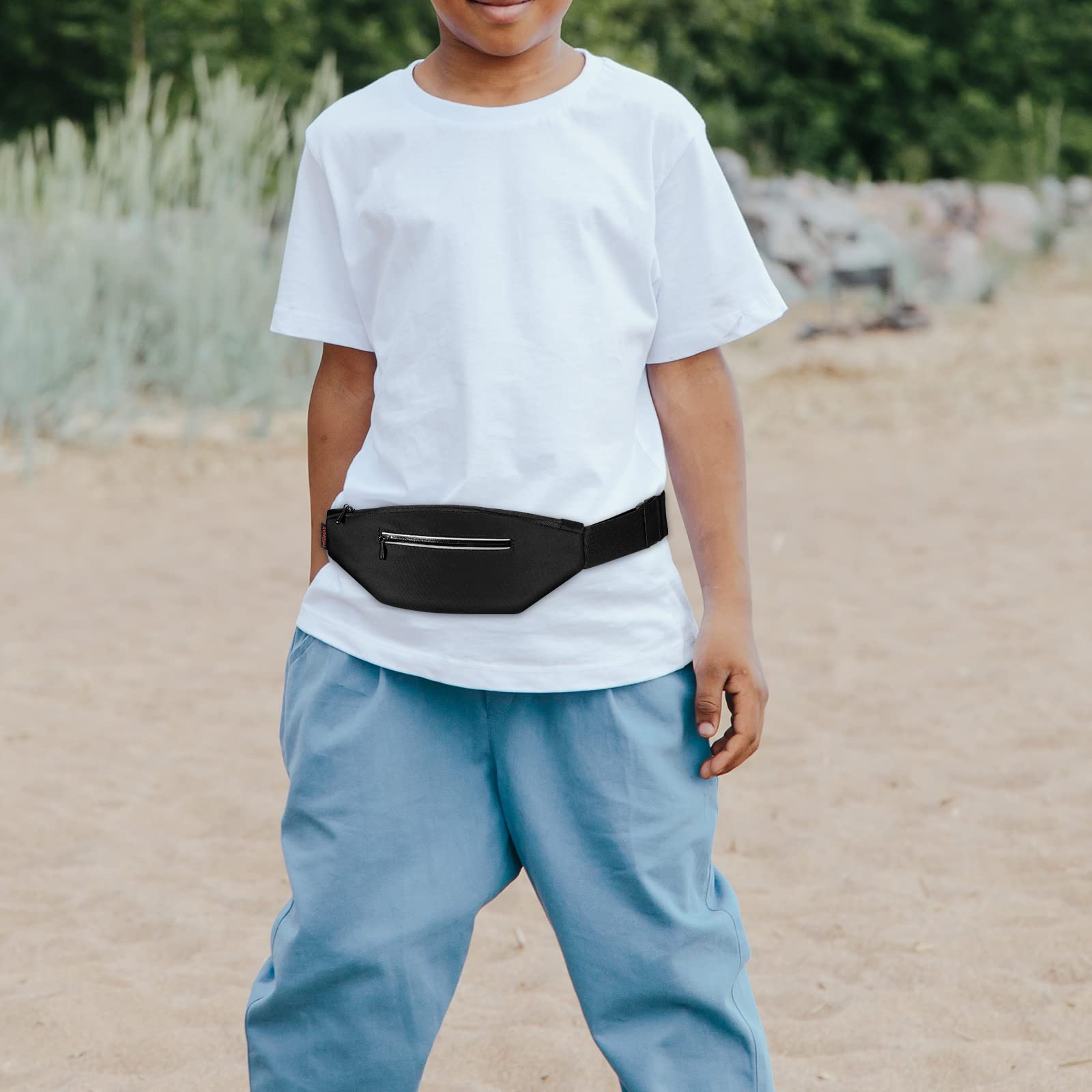 Diabetic Running Belt with Adjustable Waist, Insulin Pump Belt Holder Organizer Waist Pouch, Epipen Medical Fanny Pack Bag (Black)