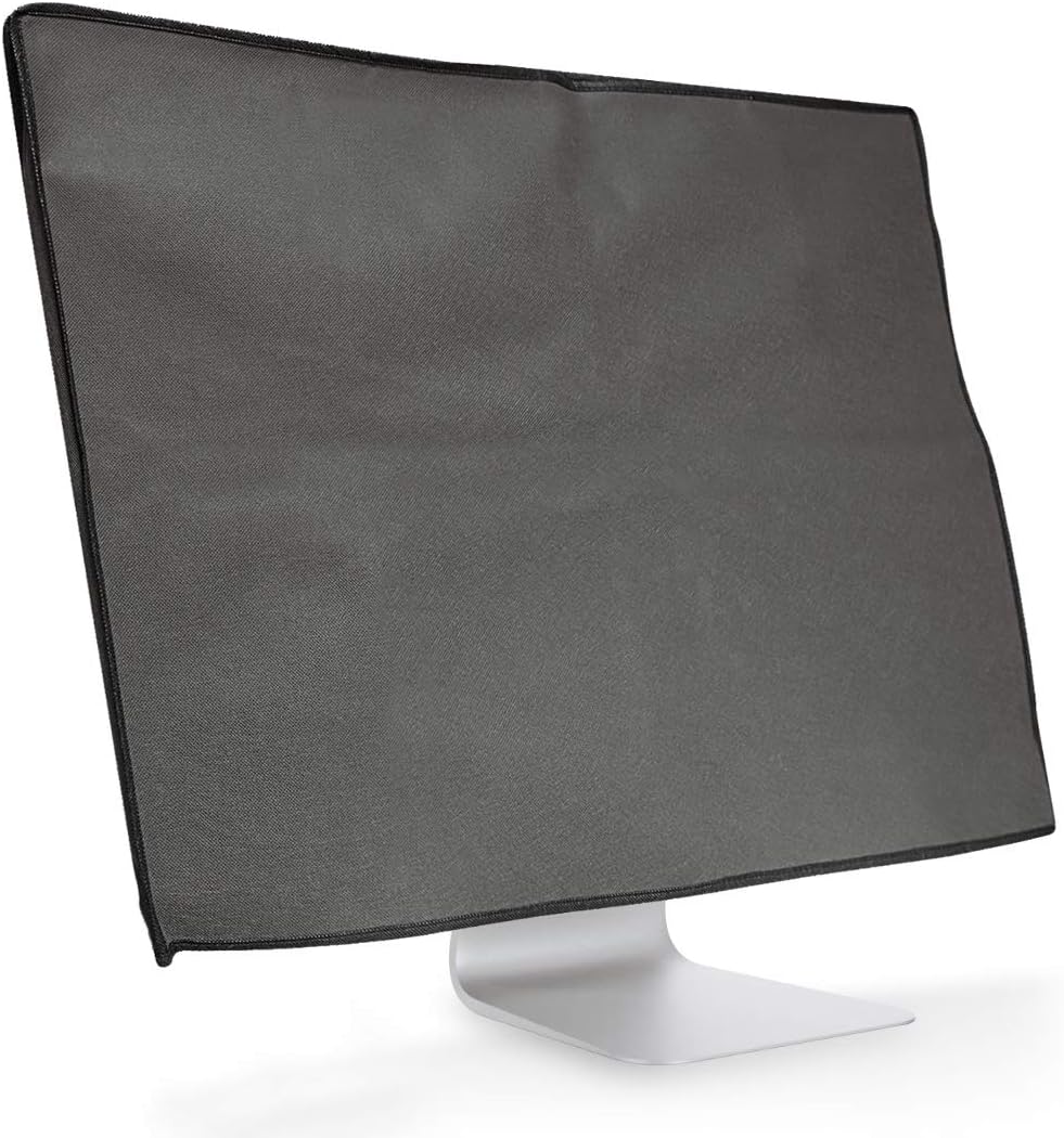 kwmobile Monitor Cover Compatible with Lenovo IdeaCentre A340 (24") - Anti-Dust PC Monitor Screen Display Protector - Dark Grey