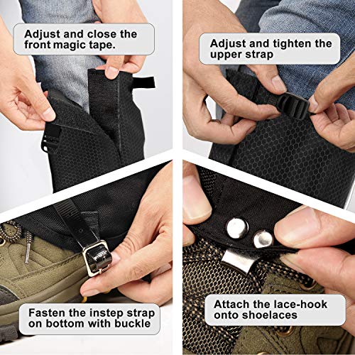 Unigear Leg Gaiters, Waterproof Snow Boot Gaiters Abrasion Resistance