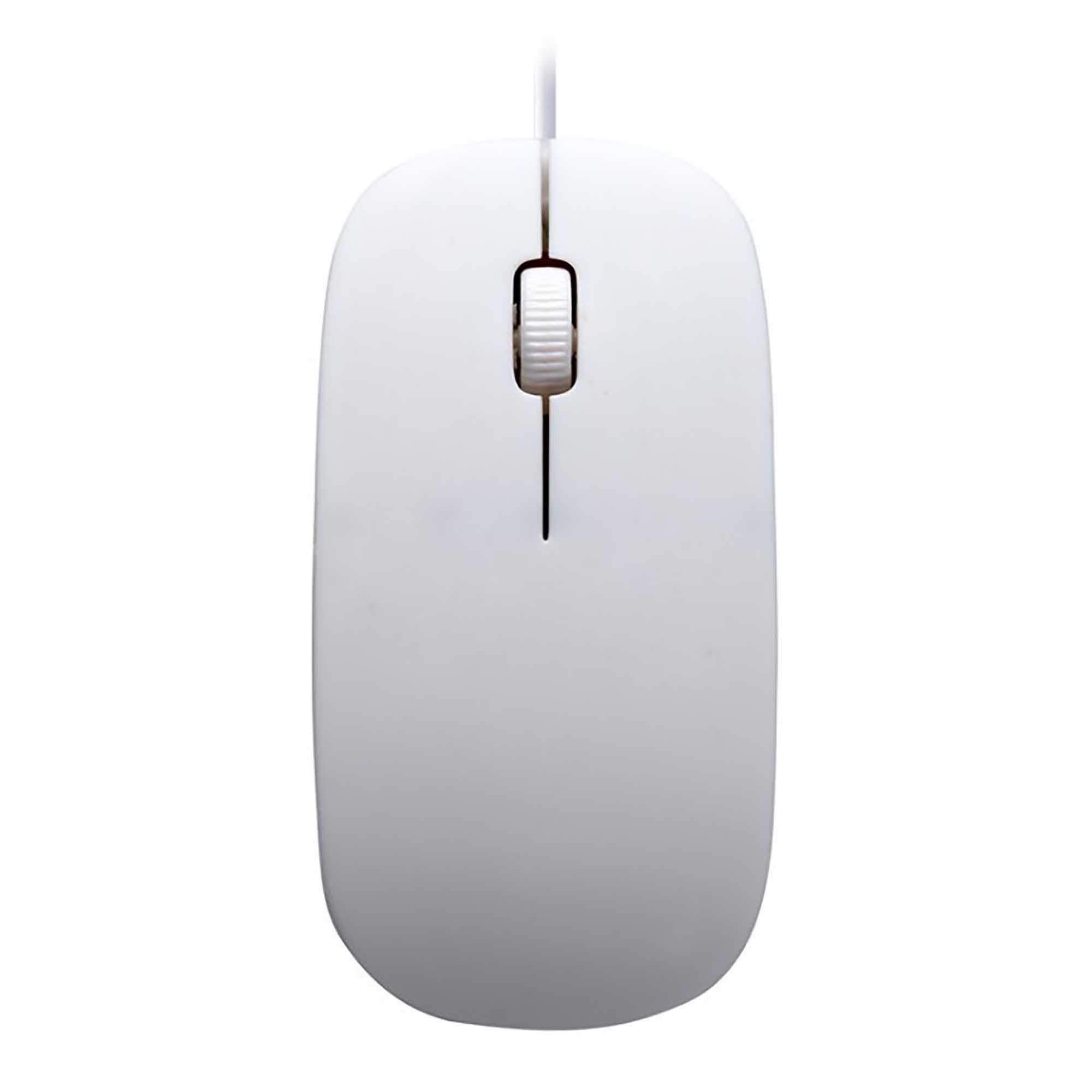Ellenne Office or Optical Gaming Mouse with Maximum Resolution 1000 DPI USB Laptop MS400 (White)
