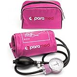 PARAMED Aneroid Sphygmomanometer – Manual Blood Pressure Cuff with Universal Cuff 8.7 - 16.5" and D-Ring – Carrying Case in T