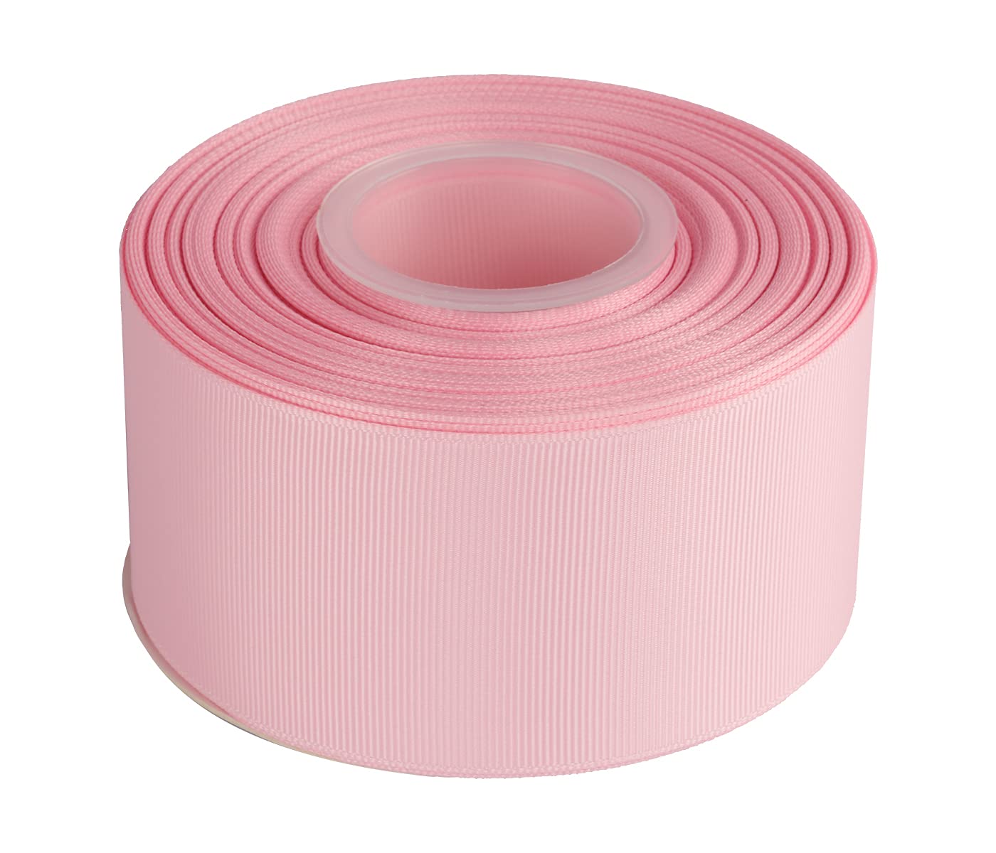 Joycrosso 50mm width Grosgrain Ribbon 22 Meters-Roll Set for Gift Wrapping Party Favor Hair Braids Baby Shower Decoration Craft Supplies, Pearl Pink