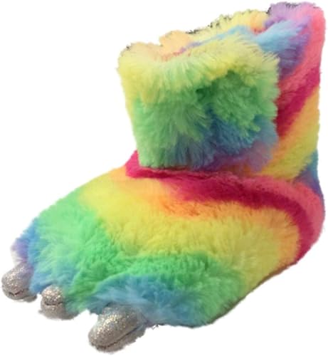 rainbow monster slippers