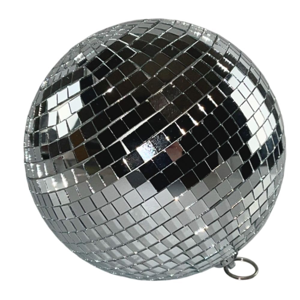 7even Mirror Ball 15cm Disco Ball with Real Glass Facets for Party Decoration