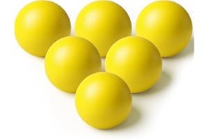 Jenaai 6 Pack Roll and Score Game Ball 2.48 Inch for Family Game Rooms Ramp Shot, Ladder Toss, Outdoor Lawn Games Replacement Balls for Arcade Ball Toss Games