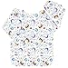 Langsprit Baby Bib with Sleeves-Waterproof Long Sleeve Bib for Babies/Infant/Toddler Smock Baby with Pocket(6-24 Months),Planet