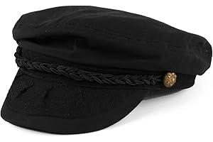 SK Hat shop Men's Summer Cotton Greek Fisherman Sailor Fiddler Driver Hat Flat Cap