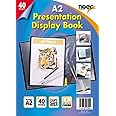 Tiger 40 A2 Pocket Presentation Display Book - Black