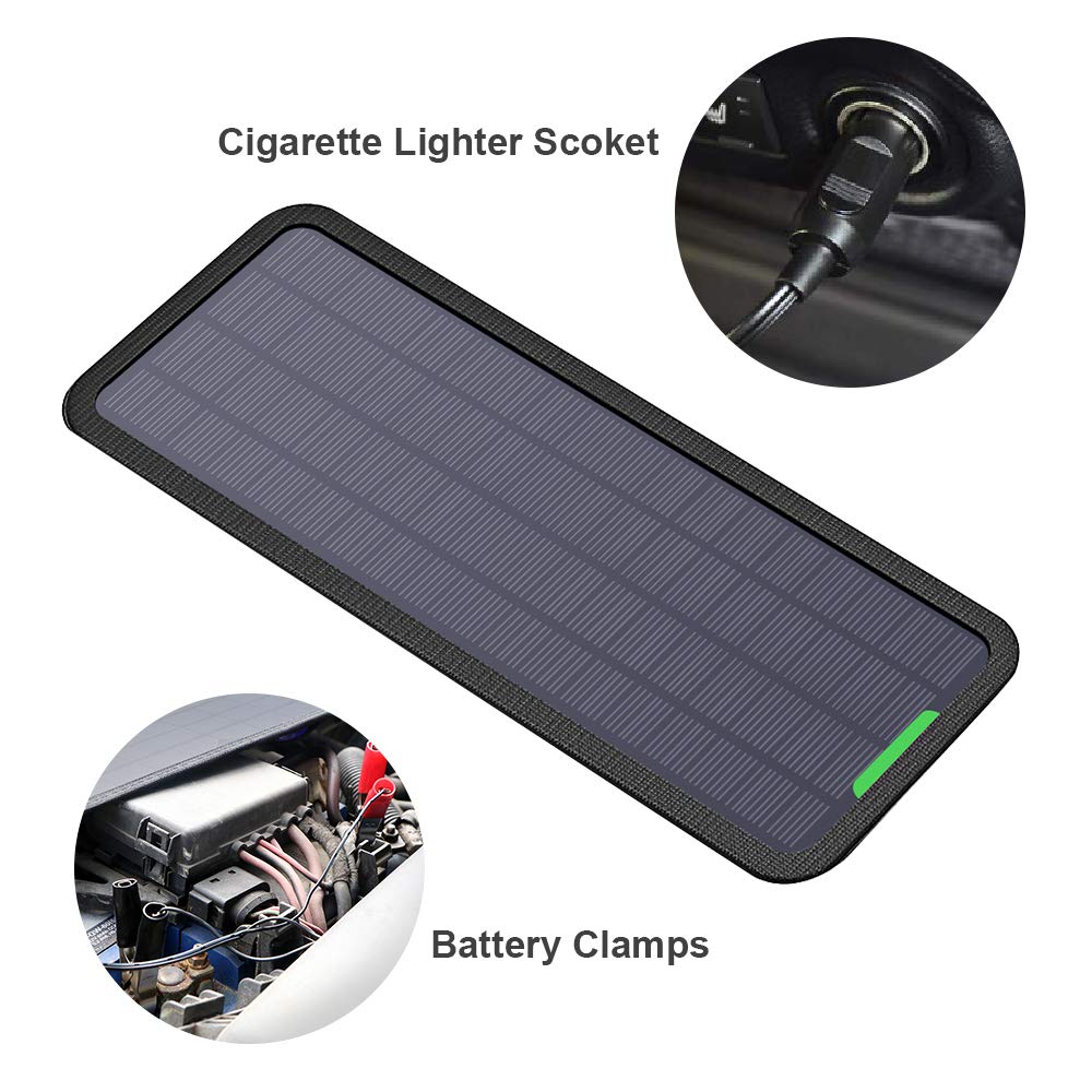 ALLPOWERS 18V 5 Watts Portable Solar Panel Solar Car Battery Charger