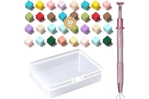 Aoboo Nail Sponges Set for Ombre Gel,Nail Art Tools Set-50Pcs colorful Nail Sponges With pink Grabbing Pen Transparent Plastic Storage Box Used to Store Nail Art Tools