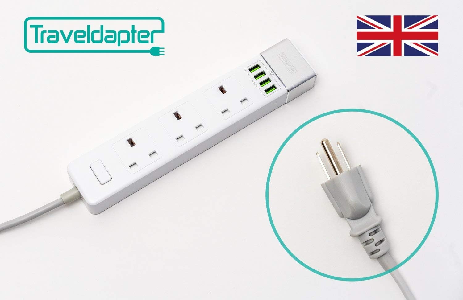 Traveldapter JAMAICA Travel Adaptor Multi Plug Safe Amazon.co.uk
