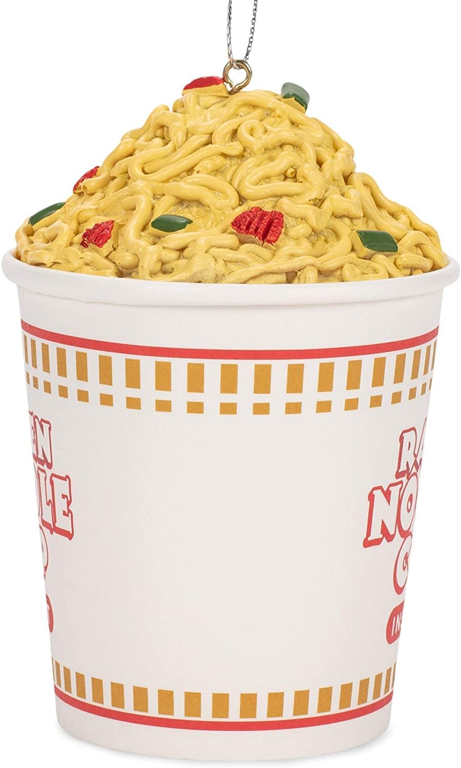 Ornament Hooks - Kurt Adler Decorative Christmas Ornament with S-Hook and Gift Box (Ramen Noodle Cup, D3730)