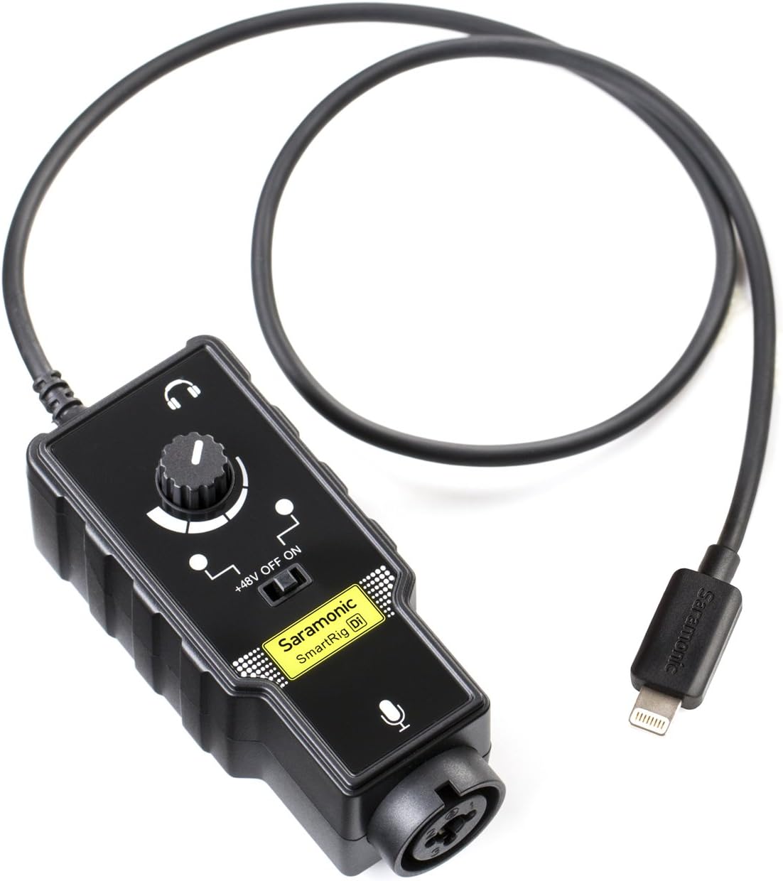 Saramonic SmartRig-Di XLR Microphone & 6.3mm Guitar Interface with MFi Certified Lightning Connector for iPhone 7 7s 8 X, iPad, iPod, iOS Smartphones & Tablets