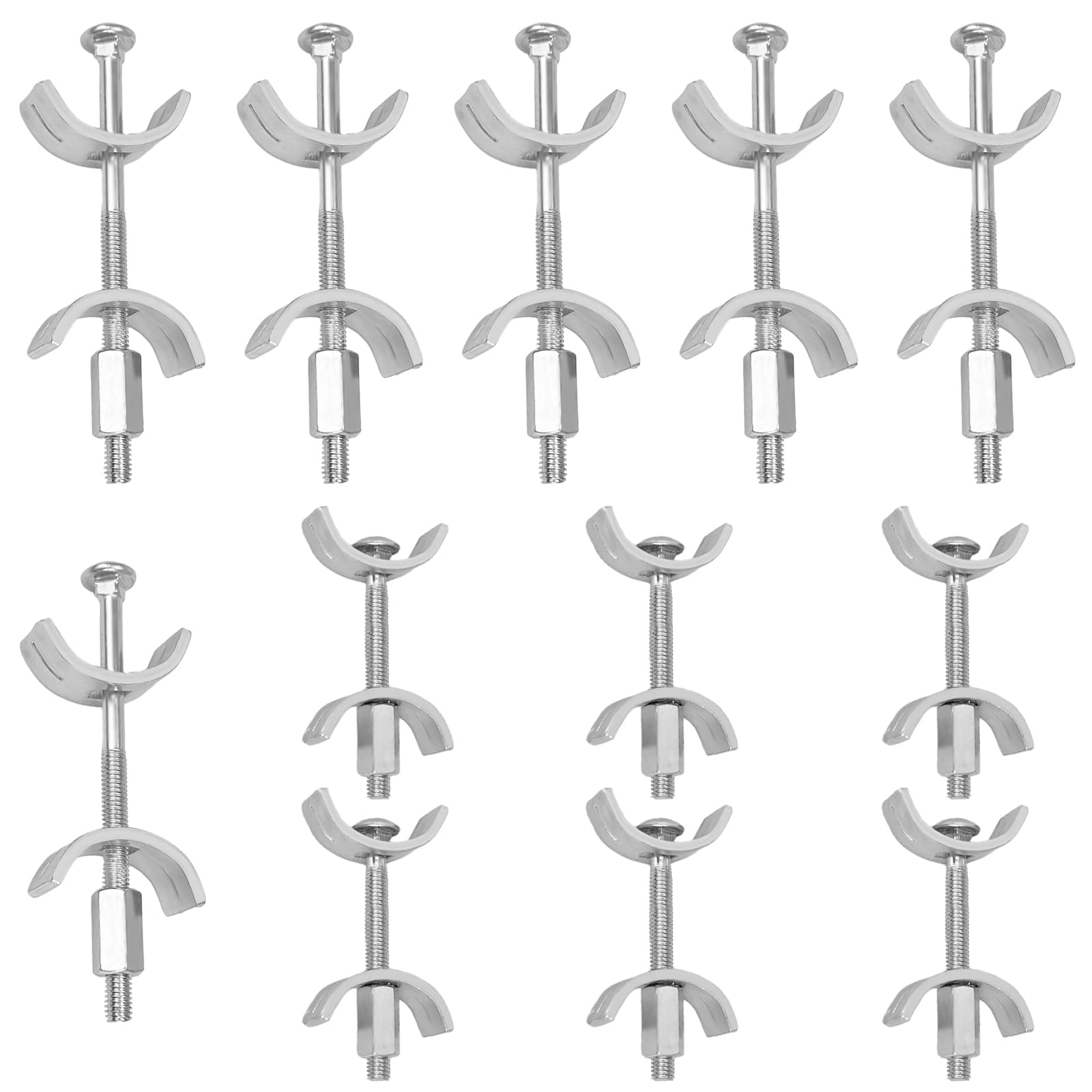 Boloest 12pcs Kitchen Countertop Connector Fasteners Furniture Connector Bolts Worktop Joint Connectors Accessories for Kitchen Worktops Bar Counters（65mm,100mm）